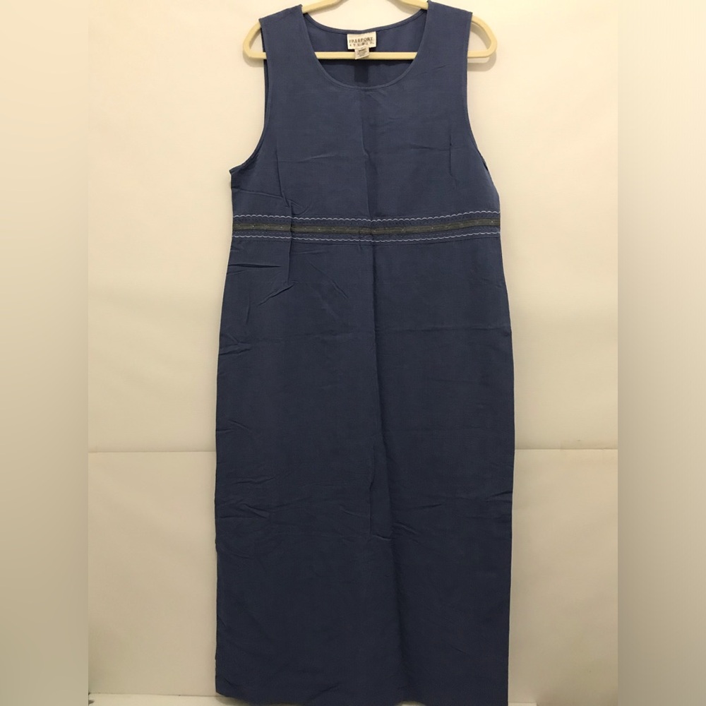 Freeport Studio Elegant Blue Sleeveless Dress Size M